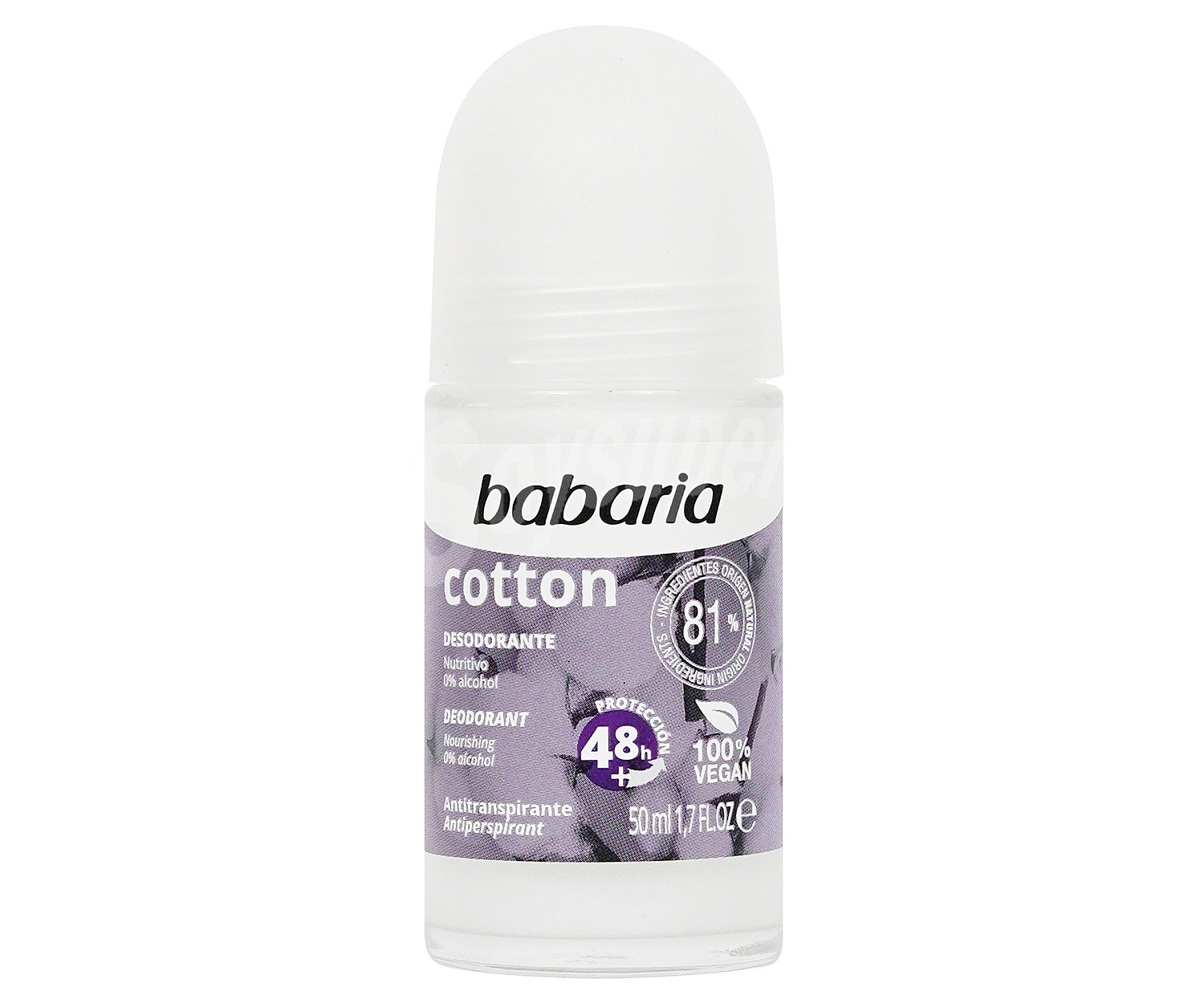 رول ضد تعریق Cotton باباریا ا Babaria Cotton Deodorant Roll On