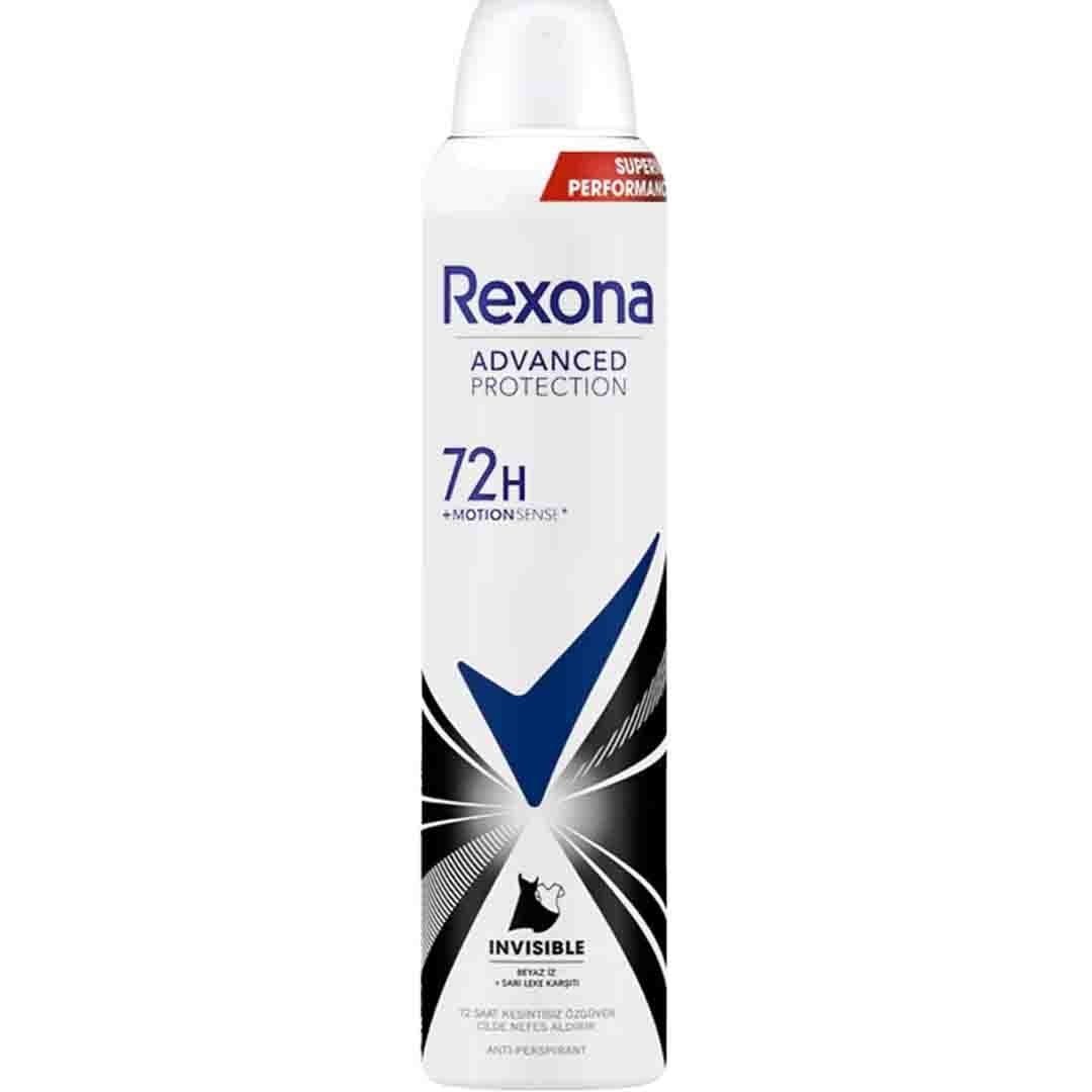 اسپری دئودورانت 72 ساعته رکسونا مدل INVISIBLE حجم 200 میل ا Rexona 72-hour deodorant spray INVISIBLE model, volume 200 ml