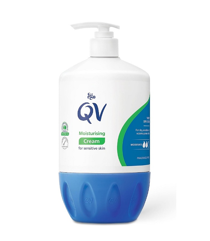 کرم مرطوب کننده پوست حساس و خشک کیووی اصل انگلیس ا QV Moisturizing Cream for sensitivity Skin Conditions