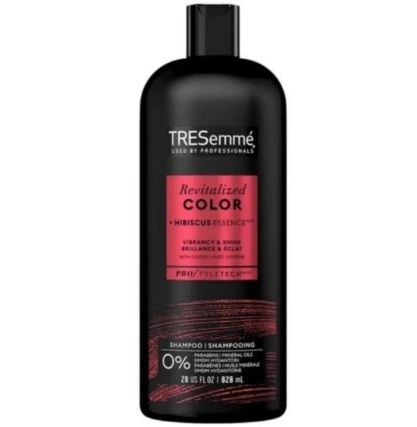 شامپو مو ترزمه محافظ موهای رنگ شده لیبل قرمز مدل TRESEMME COLOR REVITALIZED PROTECTION SHAMPOO حجم ۸۲۸ میلی لیتر