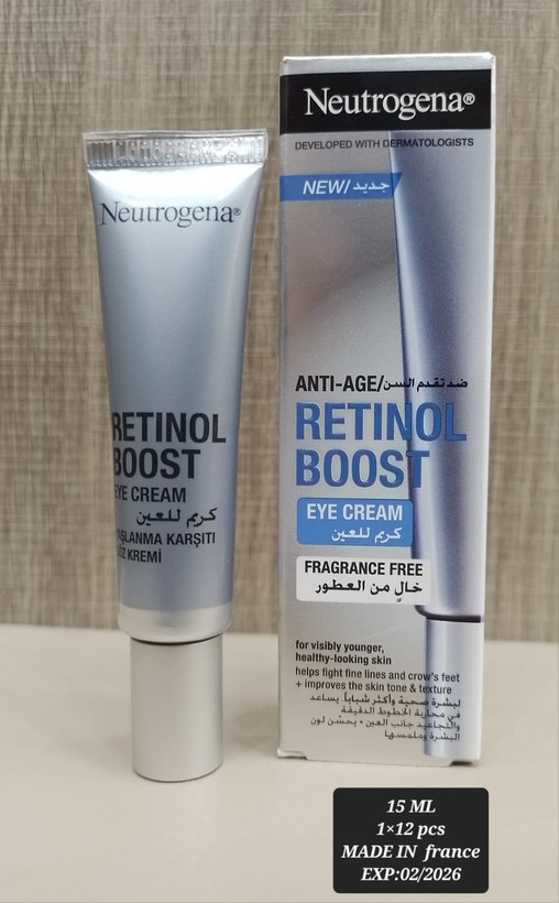 کرم ضدپیری دور چشم رتینول نوتروژنا Neutrogena Retinol Eye حجم 15 میلی لیتر