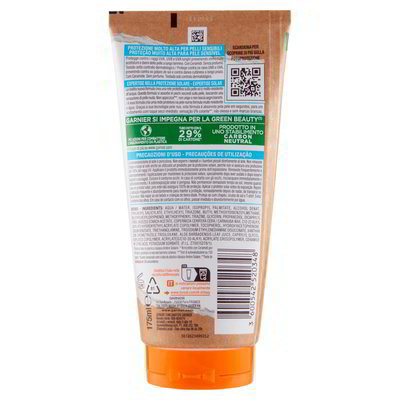 ضد آفتاب گار-نـیر مدل advanced sensitive حاوی spf 50 حجم 175 میل
