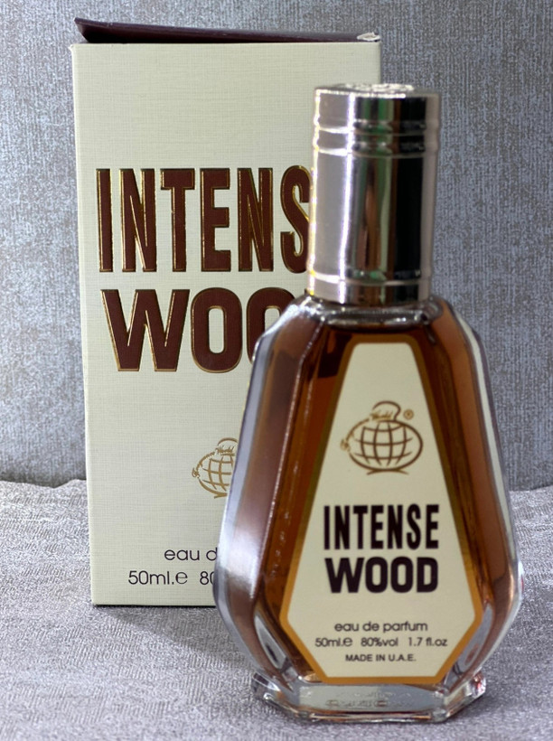 عطر ادکلن 50 میل فراگرنس ورد اینتنس وود intense wood fragrance world