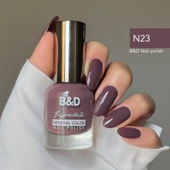 لاک ساده بی ان دی کد N23 رنگ بنفش خاکی تیره