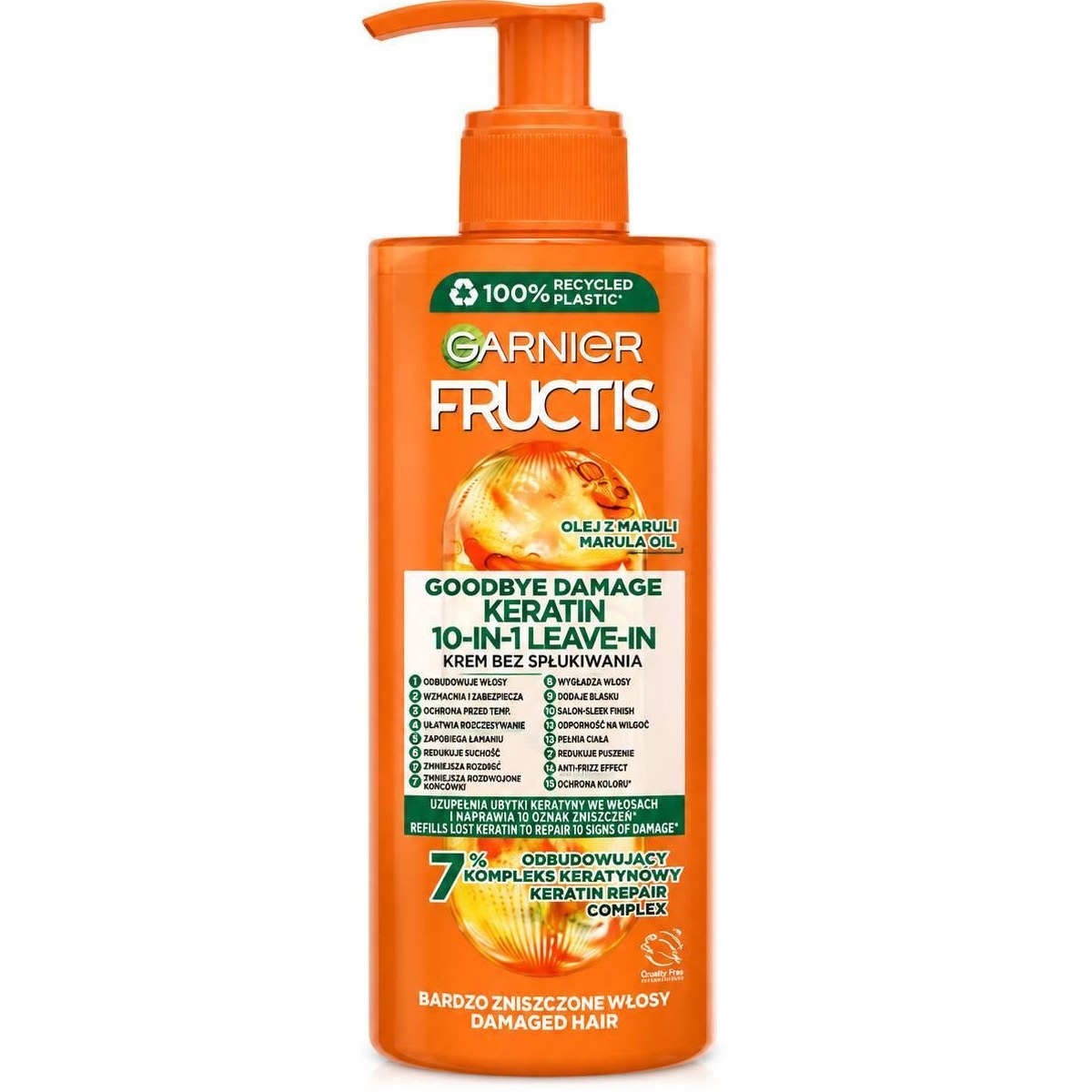 کرم کراتین مو ضدخشکی و آبرسان Fructis حجم 400 میل اصل اورجینالش