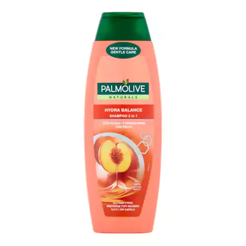 شامپو هلندی 2 در 1 پالمولیو Palmolive Hydra Balance حاوی عصاره هلو مناسب انواع مو 350 میل