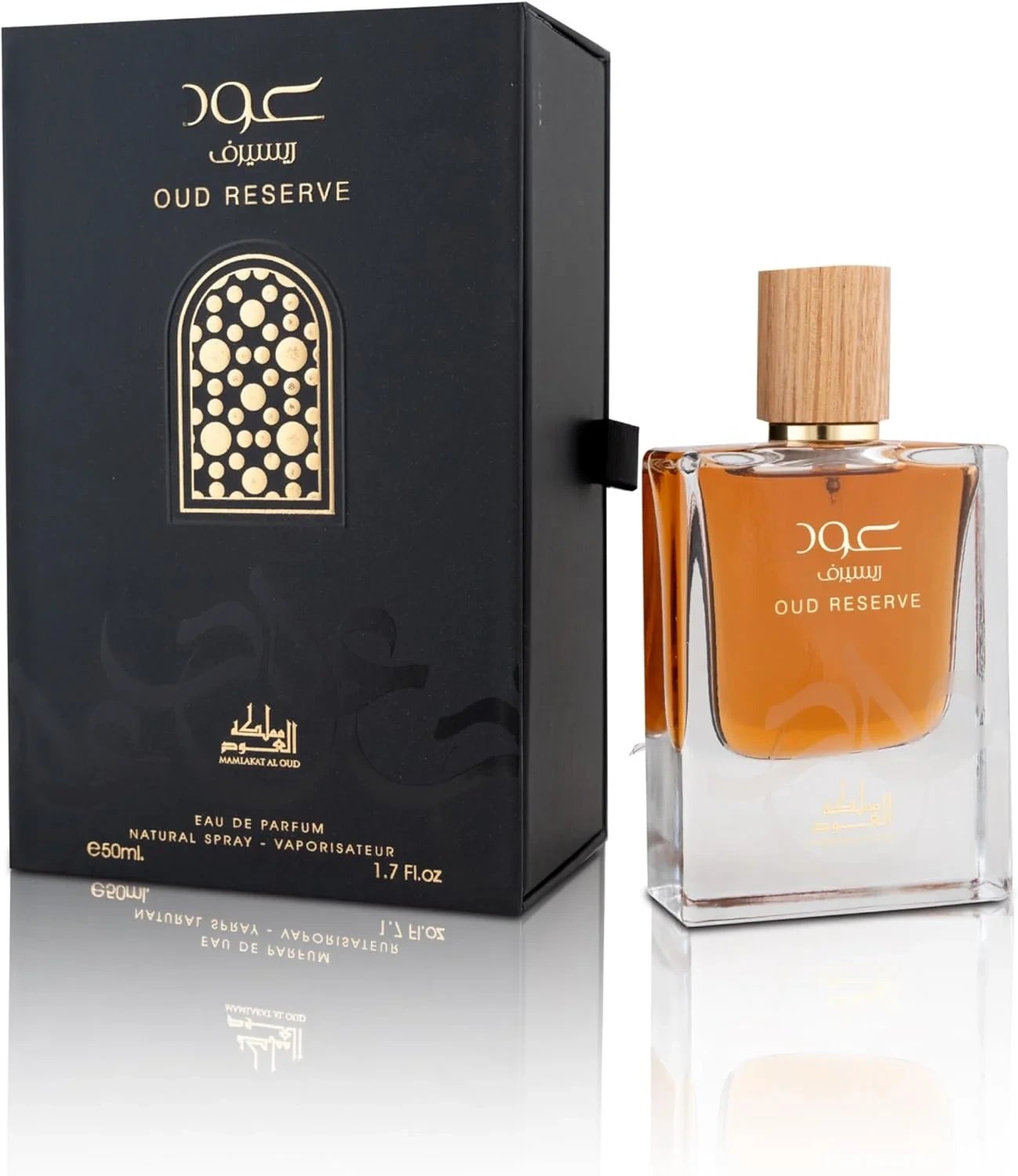 مملکت العود، عود رزرو ادو پرفیوم унисекс - 50 میلی لیتر | عطر عربی با زعفران، گل رز، عود و عنبر