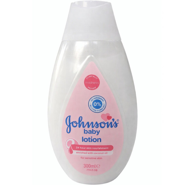 لوسیون بدن بچه جانسون Johnson's Baby Lotion حجم 300 میلی لیتر | مرطوب کننده پوست حساس کودک با روغن نارگیل